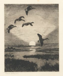 November Moon by Frank W. Benson