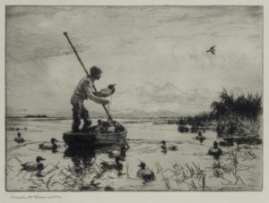 Setting Decoys by Frank W. Benson