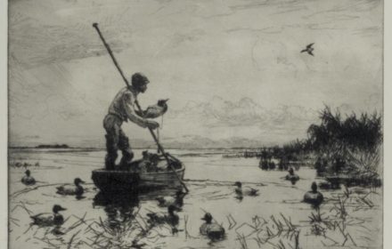 Setting Decoys by Frank W. Benson